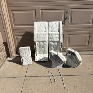 34"  True 9X3 Regular Goalie Full Set With 7x3 Practice Glove (Used)