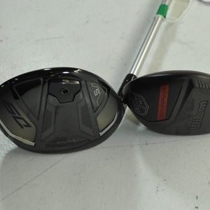 LEFT HANDED Wilson D9 #5 Fairway Wood and Dynapower #4 Hybrid Set Regular#182326