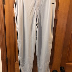 Nike Vapor Baseball Pants Men’s XL Gray W Black Piping Color  New