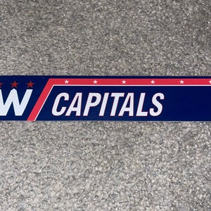 Washington Capitals Blue Alternate Locker Room Tag Nameplate Team Used NHL