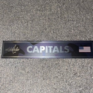 Washington Capitals Military Night Camo Locker Room Tag Nameplate Team Used NHL