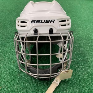 White Small Bauer IMS 5.0 Helmet (Used)