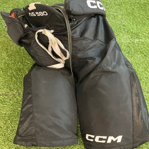 Black Senior XL CCM Tacks AS 580 Hockey Pants (Used)