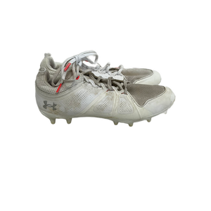Used Under Armour Glory Womens 9.5 LAX Cleats White  11692-S000136995