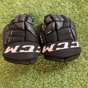 Black CCM QLT290 Gloves | Junior 11"