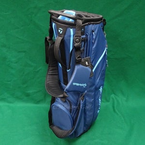 NEW TaylorMade TM23 FlexTech Crossover Women's Lanaii/Navy Stand Bag & Raincover