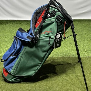 Sun Mountain Eclipse E 3.5 14-Way Stand Carry Golf Bag Forest/Sport Navy/Red NEW