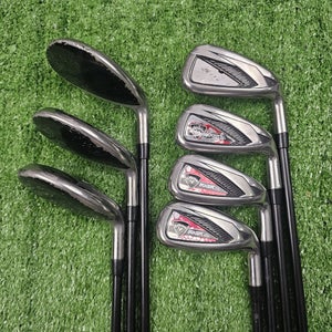Callaway Razr X HL Hybrid Iron Set 4H 5H 6H 7-PW 7 Clubs Regular Graphite RH