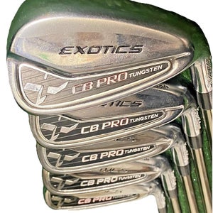 Tour Edge Exotics CB Pro Tungsten Iron Set 6-9,AW UST Mamiya Recoil F2 Senior RH