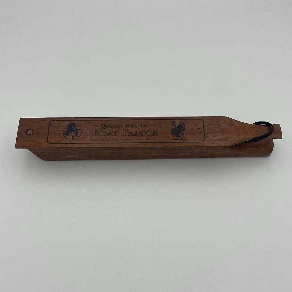 Original Vintage Quaker Boy Boat Paddle Box Turkey Call Dick Kirby