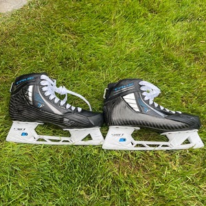 True TF Custom Pro Hockey Goalie Skates Regular Width Pro Stock 10.5 (Used)