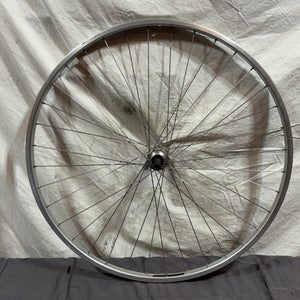 Velocity Twin Hollow 36-Spoke Silver Aluminum 28" Rear Wheel for Freewheel