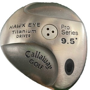 Callaway Hawkeye Pro Series Ti Driver 9.5* 3.2 Stiff Graphite 44.5" RH HC Nice