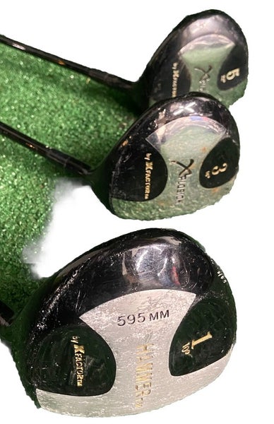 X-Factor Golf Hammer Wood Set Driver, 3w, 5w Aerospeed Graphite Good Grips RH