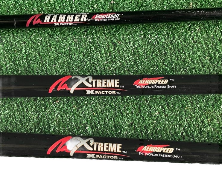 X-Factor Golf Hammer Wood Set Driver, 3w, 5w Aerospeed Graphite Good Grips RH