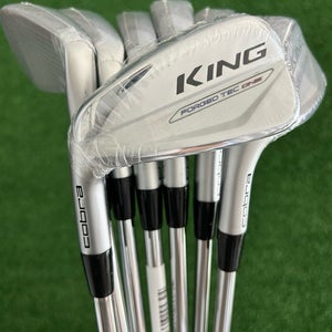 NEW LH Cobra King Forged Tec One Length Iron Set 5-G / KBS $-Taper Lite Regular