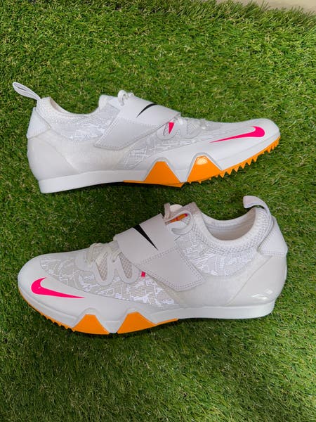 Nike Pole Vault Elite 3 Jumping Track Spikes Shoes White AA1204-101 Men\'s Nike Pole Vault Elite 3 Jumping Track Spikes Shoes White  main image 4