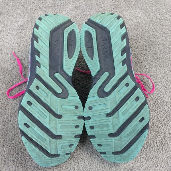 Brooks Launch 9 GTS Womens Size 7 Running Shoes Blue Low Trainers 1203731B456