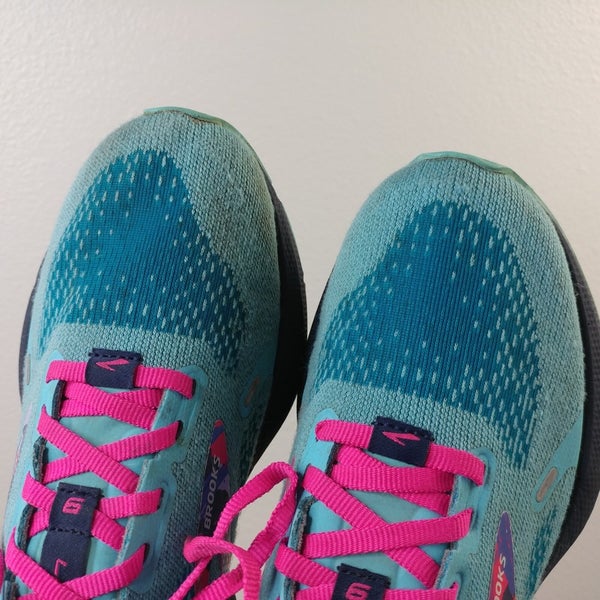 Brooks Launch 9 GTS Womens Size 7 Running Shoes Blue Low Trainers 1203731B456