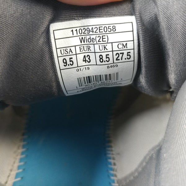 Brooks Adrenaline GTS 19 Mens Size 9.5 Running Shoes Gray Blue Low NO INSOLES