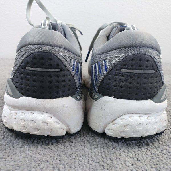 Brooks Adrenaline GTS 19 Mens Size 9.5 Running Shoes Gray Blue Low NO INSOLES