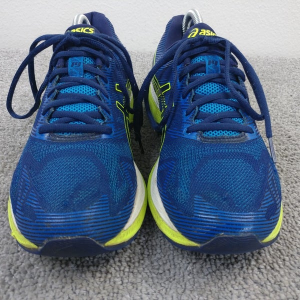 Asics Gel Nimbus 19 Mens Size 9 Running Shoes Blue Low Top Sneakers T700N