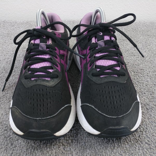 ASICS Gel Contend 8 Womens Size 9.5 Running Shoes Low Top Black Purple 1012B320