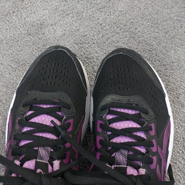 ASICS Gel Contend 8 Womens Size 9.5 Running Shoes Low Top Black Purple 1012B320