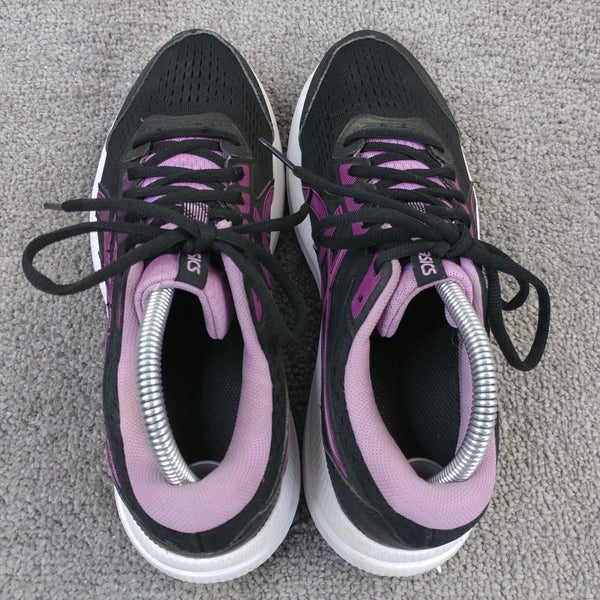 ASICS Gel Contend 8 Womens Size 9.5 Running Shoes Low Top Black Purple 1012B320