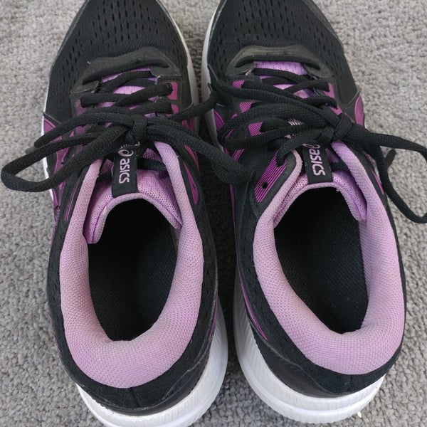 ASICS Gel Contend 8 Womens Size 9.5 Running Shoes Low Top Black Purple 1012B320