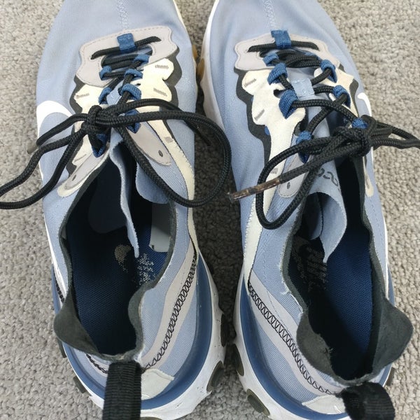 Nike React Element 55 Indigo Fog Mens Size 10 Running Shoes Blue BQ6166-402 Low