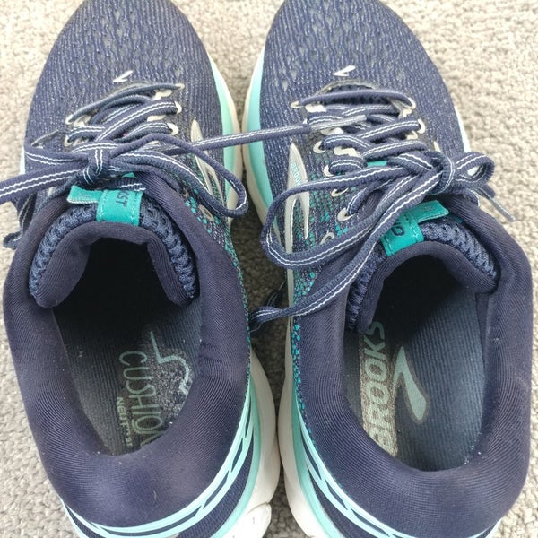 Brooks Ghost 11 Womens Size 8.5 Running Shoes Blue Sneakers Low Top