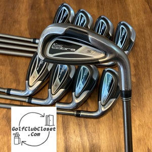 Cobra King S9 Iron Set / 5-PW-GW-SW-LW Senior Lite Flex Graphite (Oversize Grip)