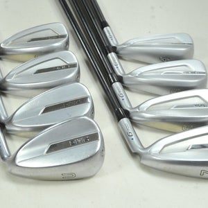 Ping G700 4-W,UW Iron Set Regular Flex Blue Dot Right Alta CB Graphite # 195905