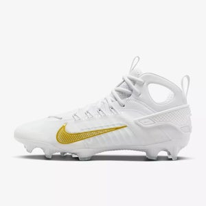 Nike Huarache 9 Elite LAX FD0088-100 Men's 5.5 White Gold Lacrosse Cleats RTN36