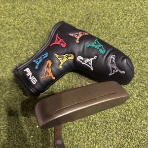 Ping Scottsdale Anser PO Box 1345 Putter, 34" RH- Black Ping Man Headcover