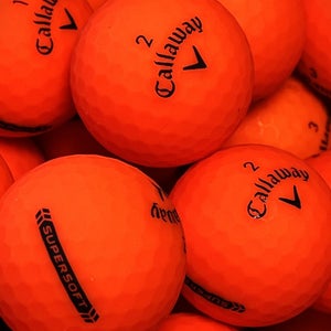 12 Near Mint AAAA Orange Callaway Supersoft Used Golf Balls
