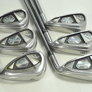 Callaway Rogue X 5-PW Iron Set Senior Flex Right Synergy 60g Graphite # 197728