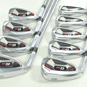 LEFT HANDED Ping G410 4-W,UW,SW Iron Set Stiff Flex XP 95 R300 Steel  # 197375
