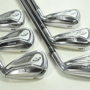 Callaway Epic Forged 5-PW Iron Set Stiff Flex Right Tensei AV Graphite # 197733
