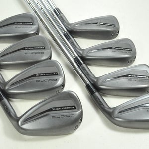 Cobra King Forged Tec X Black 4-PW,GW Iron Set Stiff Flex RH KBS Steel # 197034