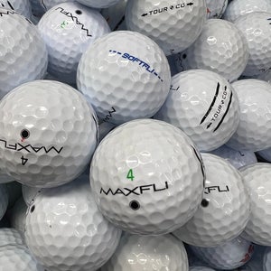 50 Assorted White Max Fli Near Mint AAAA Used Golf Balls
