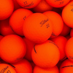 12 Near Mint AAAA Titleist Orange Velocity Used Golf Balls