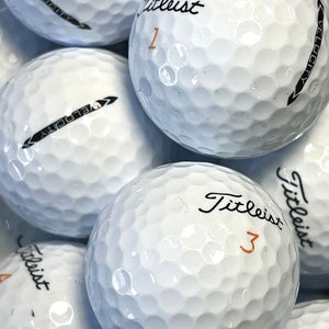 100 Near Mint AAAA White Titleist Velocity Used Golf Balls