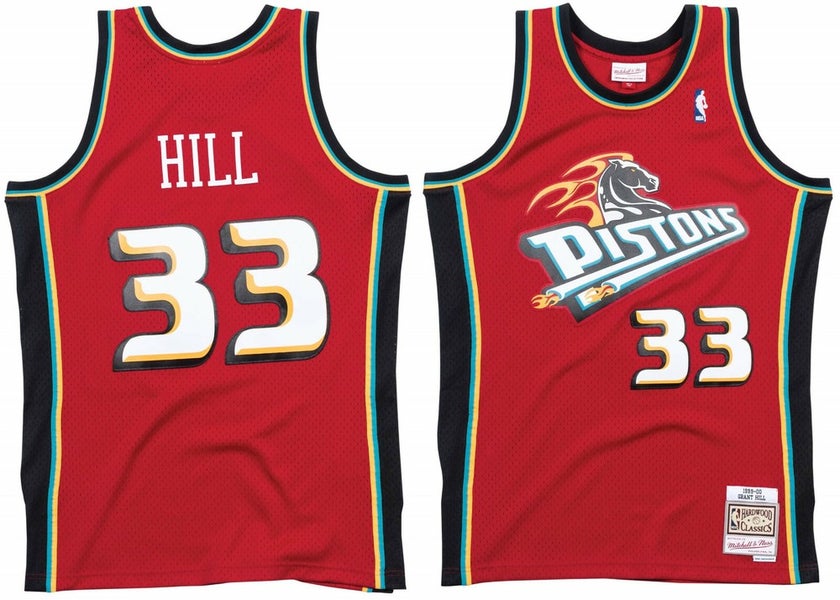 Grant Hill Detroit Pistons Mitchell & Ness NBA Authentic Jersey 1999-2000 Red