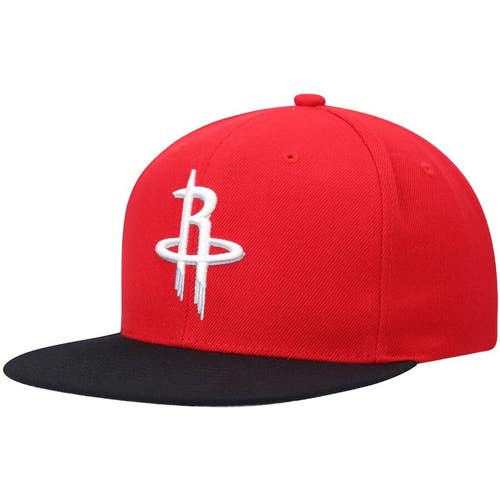 2022 Houston Rockets Mitchell & Ness NBA Snapback Hat 2Tone Adjustable Cap Flat