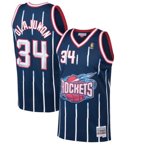 Hakeem Olajuwon Houston Rockets #34 Mitchell & Ness NBA Authentic 1996-97 Jersey