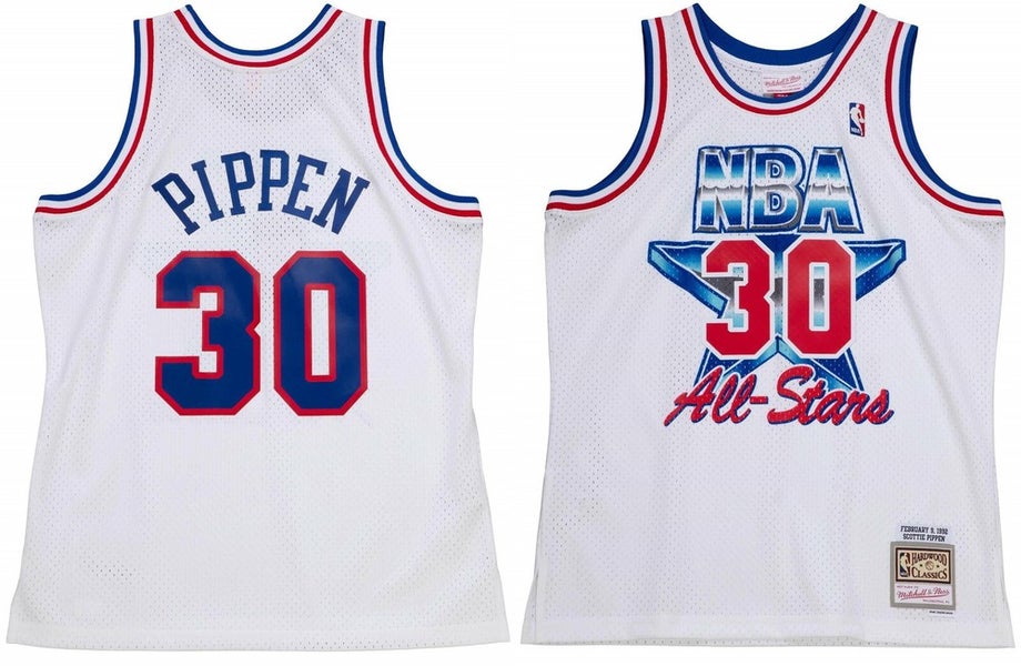 1992 NBA All-Star Game Scottie Pippen #30 Mitchell & Ness White Authentic Jersey