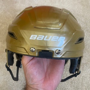 Gold PRO STOCK Toronto ROCK Bauer IMS 11.0 Helmet ADJUSTABLE Small