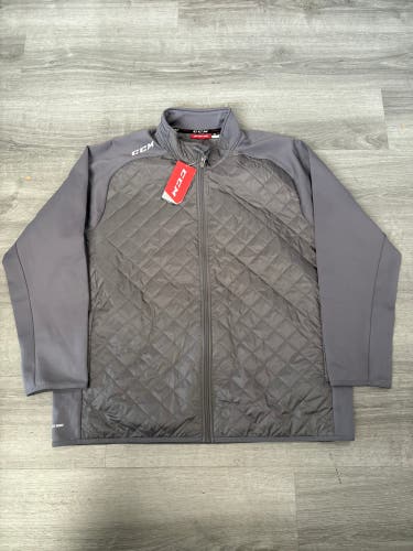 New NCHC University Of Denver Team Issued Gray Men's XXL CCM Jacket (New)